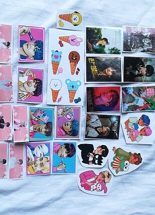  Beden BTS Not defteri&photo card+sticker