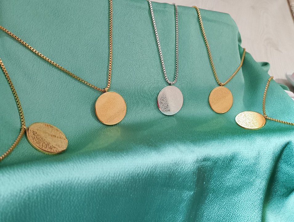 Uzun Zincir Detaylı Altın Renkli Bohem Kolye - Görsel 3