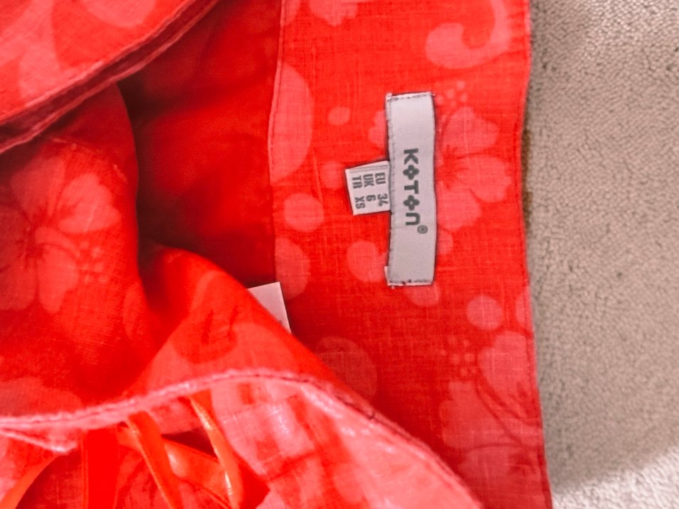 Kırmızı Pilili Midi  Etek - Görsel 2