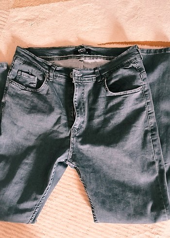 Gri Erkek Denim Jean Pantolon - Görsel 3