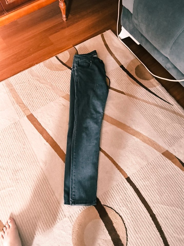 Gri Erkek Denim Jean Pantolon - Görsel 2