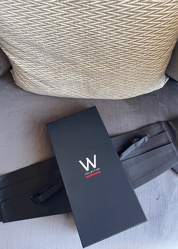 W Collection Siyah Papyon-Smokin Kemer Set - Görsel 4