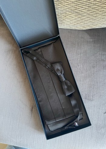 W Collection Siyah Papyon-Smokin Kemer Set - Görsel 5