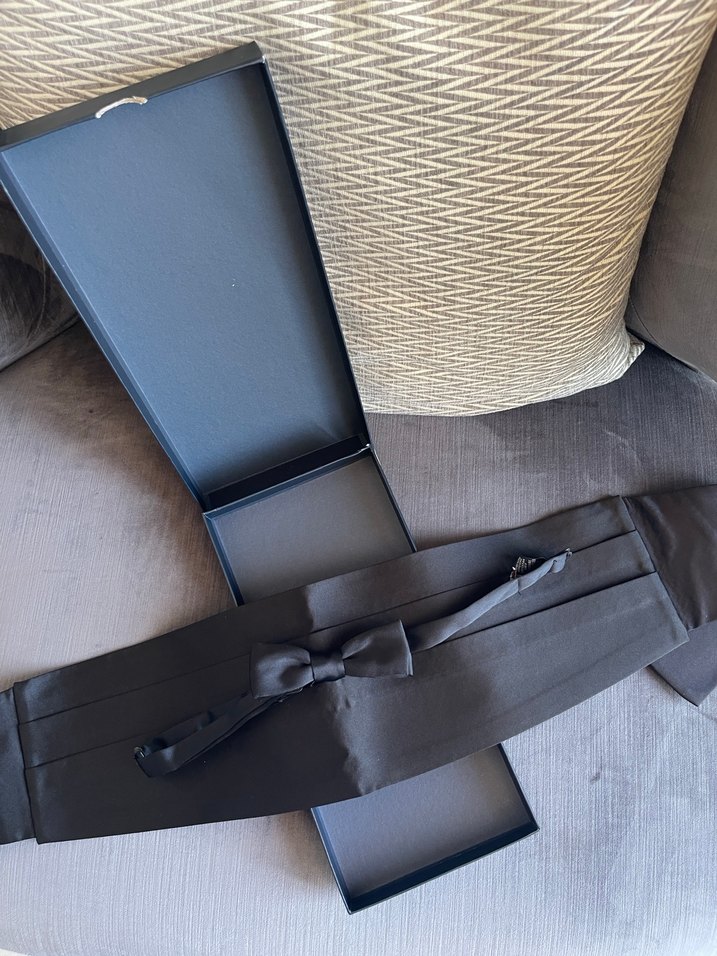 W Collection Siyah Papyon-Smokin Kemer Set - Görsel 3