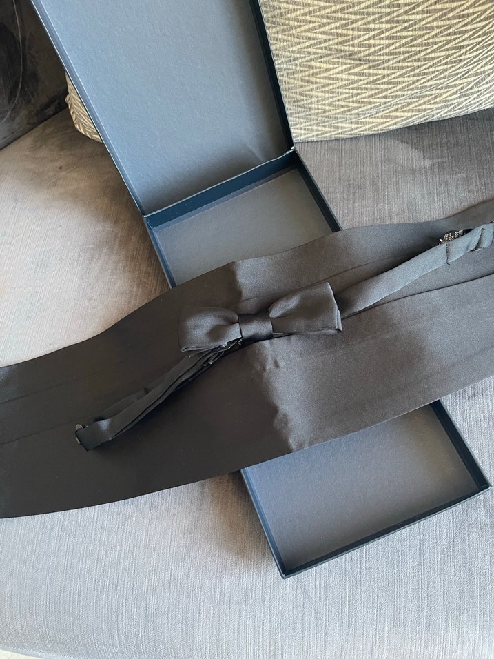 W Collection Siyah Papyon-Smokin Kemer Set - Görsel 2