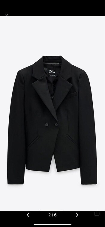 Zara vatkalı blazer ceket