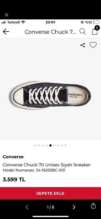Converse Converse chuck 70- 38 Numara