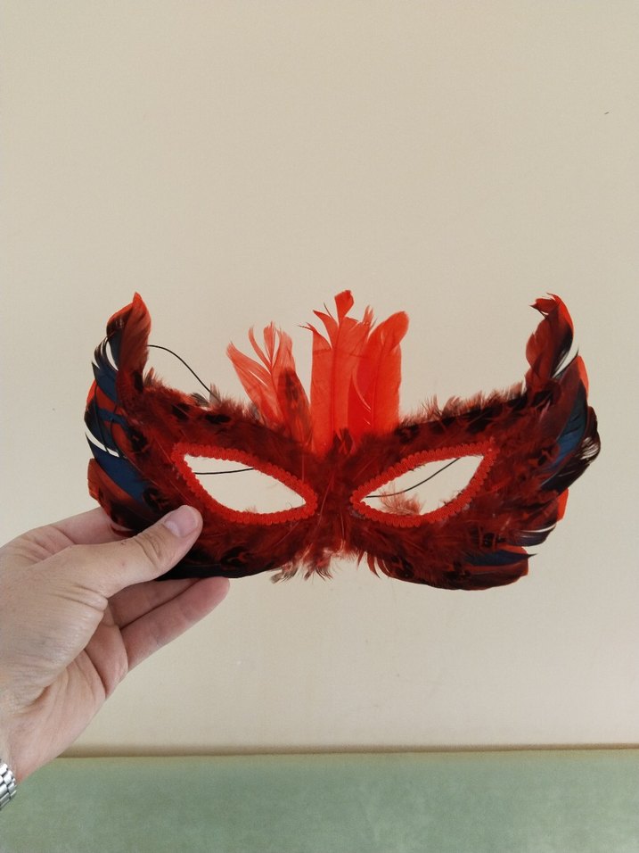 Kadınlar için Tüy Detaylı Maskeler - Görsel 2