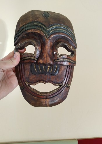 Ahşap Erkek Maskesi - Görsel 4