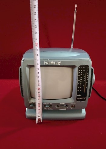 Premier Kırmızı Retro Televizyon - Görsel 2