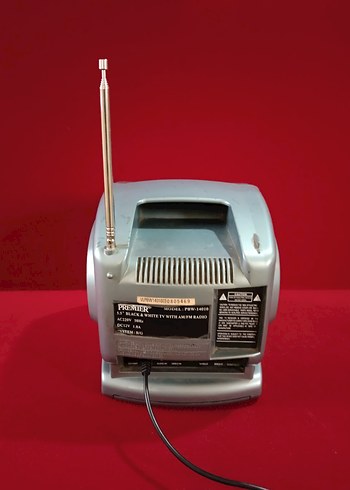 Premier Kırmızı Retro Televizyon - Görsel 5