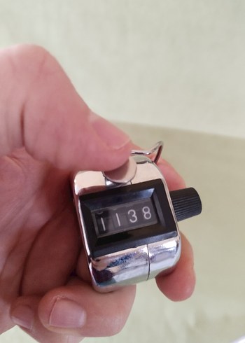 Parlak Beyaz Mekanik Sayıcı - Görsel 3