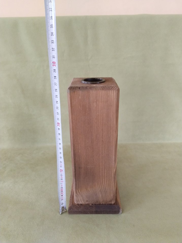 Musluklu ahşap şişe standı - Görsel 3