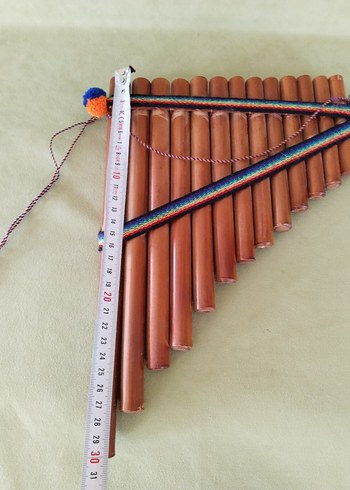 Renkli kahverengi pan flüt - Görsel 2