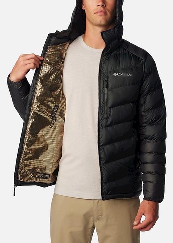 Columbia Siyah Kapüşonlu Erkek Mont - Görsel 5