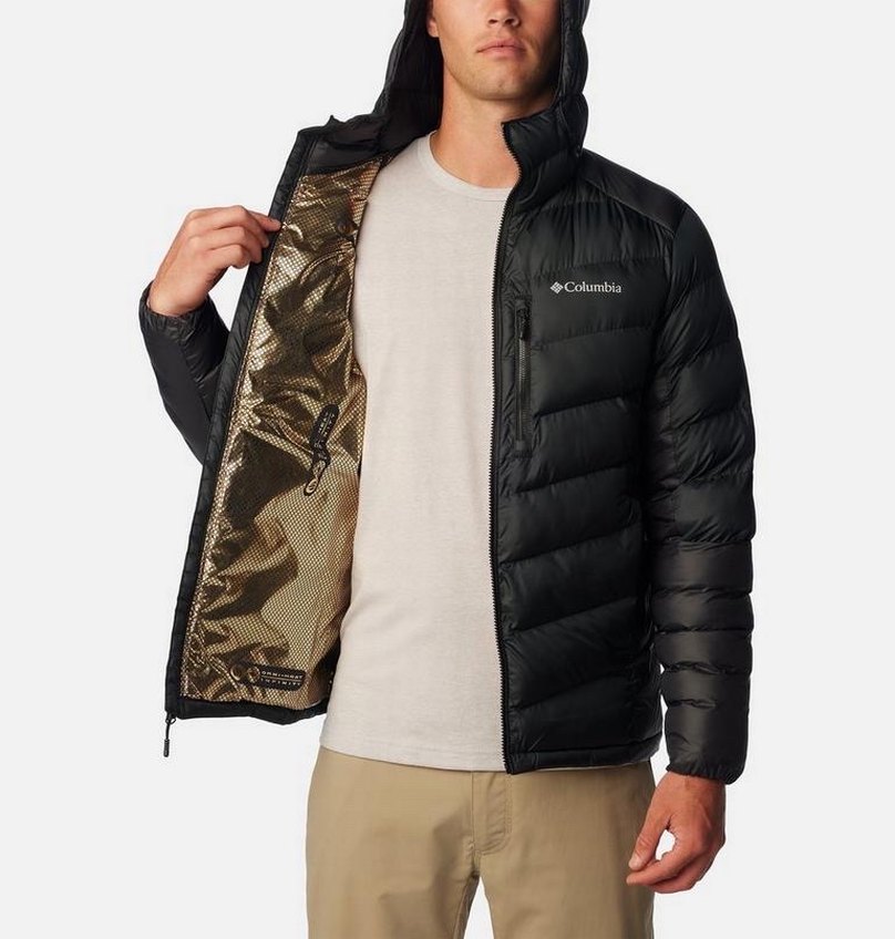 Columbia Siyah Kapüşonlu Erkek Mont - Görsel 5