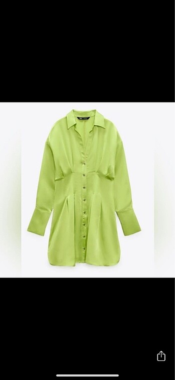 Zara saten elbise