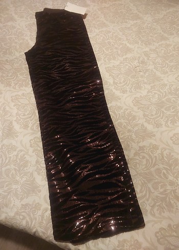 Kahverengi Zebra Desenli pulpayet Kadın Pantolon - Görsel 10