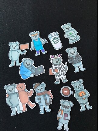 KOALA STİCKER SET 12Lİ