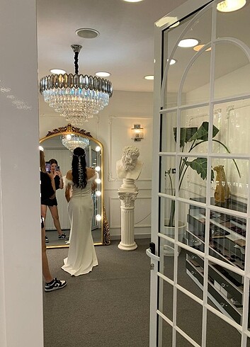 Şık sade nikah elbisesi 