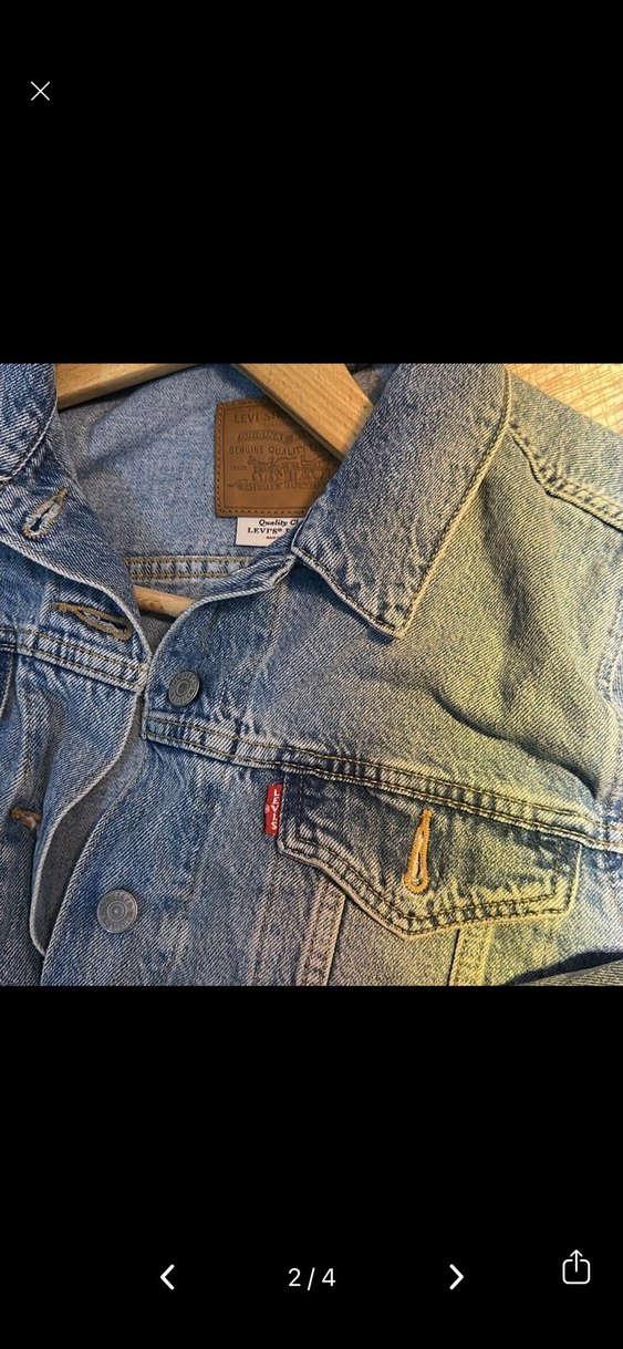 Levis Mavi Denim Ceket — görsel 2/4