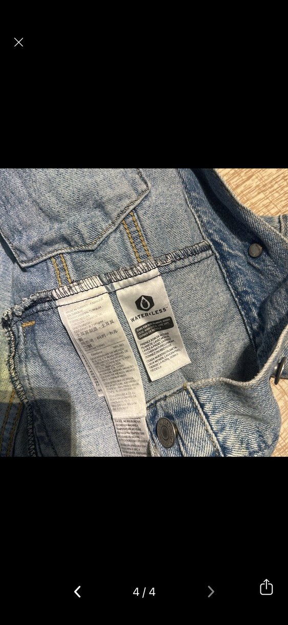 Levis Mavi Denim Ceket — görsel 3/4