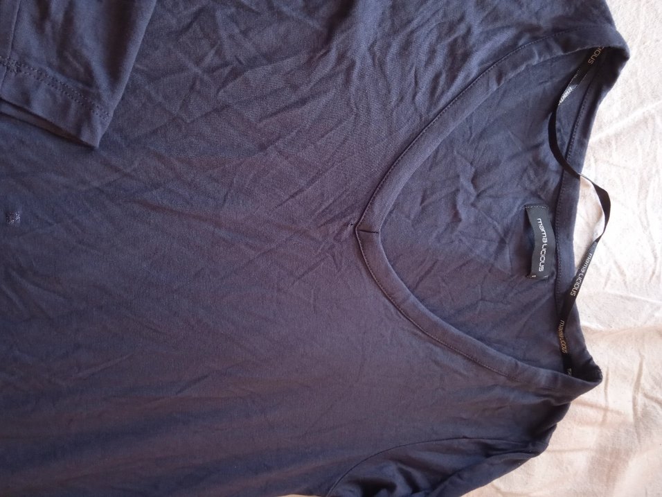 V Yaka  Esnek Penye  Kısa Elbise - Görsel 4