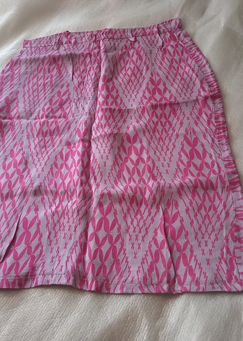 Hobby Life Pembe Desenli Kısa Kadın Etek