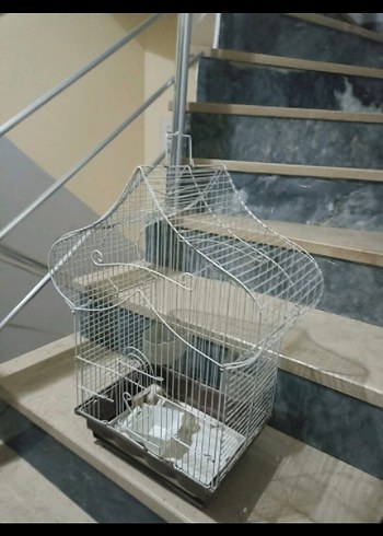Gri Metal Kuş Kafesi - Görsel 2