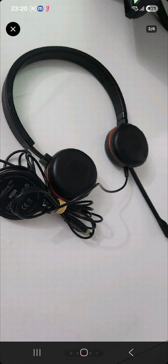 Jabra Siyah Kablolu Mikrofonlu Kulaklık - Görsel 2