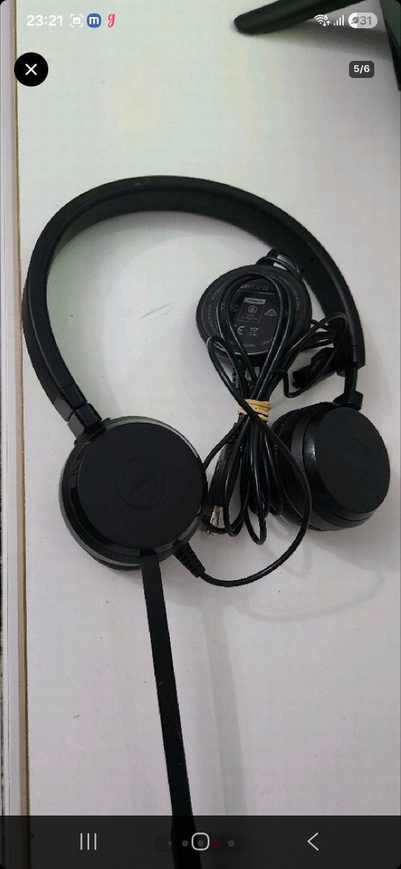 Jabra Siyah Kablolu Mikrofonlu Kulaklık - Görsel 4