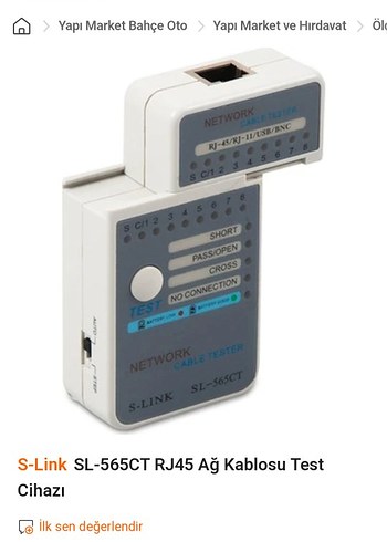 LAN Easy Check Ağ Kablosu Test Cihazı - Görsel 2