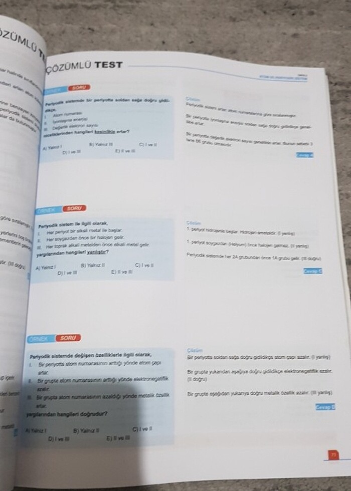 OKYANUS KİMYA 9. SINIF KITABI  - Görsel 3