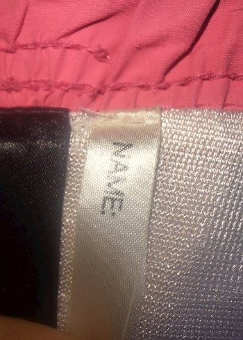 Pembe ve Yeşil Renkli H&M Çizgili Erkek Mini Deniz Şortu - Görsel 5