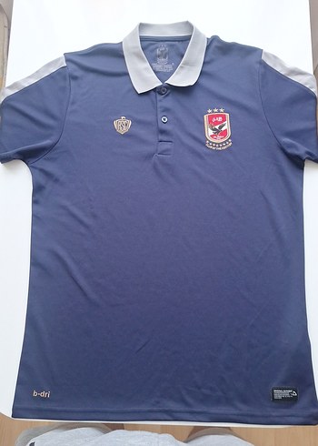 Al Ahly Düğmeli Mavi Erkek Kısa Kollu Forma - Görsel 7