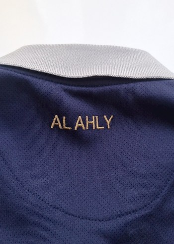 Al Ahly Düğmeli Mavi Erkek Kısa Kollu Forma - Görsel 9