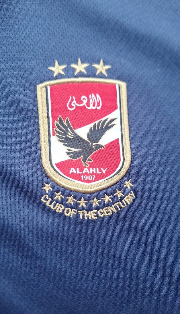 Al Ahly Düğmeli Mavi Erkek Kısa Kollu Forma - Görsel 4