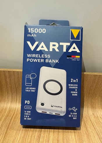 Varta 15000 mAh Kablosuz Power Bank