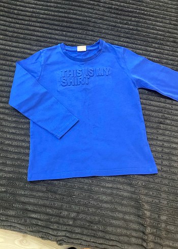 Erkek Çocuk Mavi Uzun Kollu Sweatshirt - Görsel 2