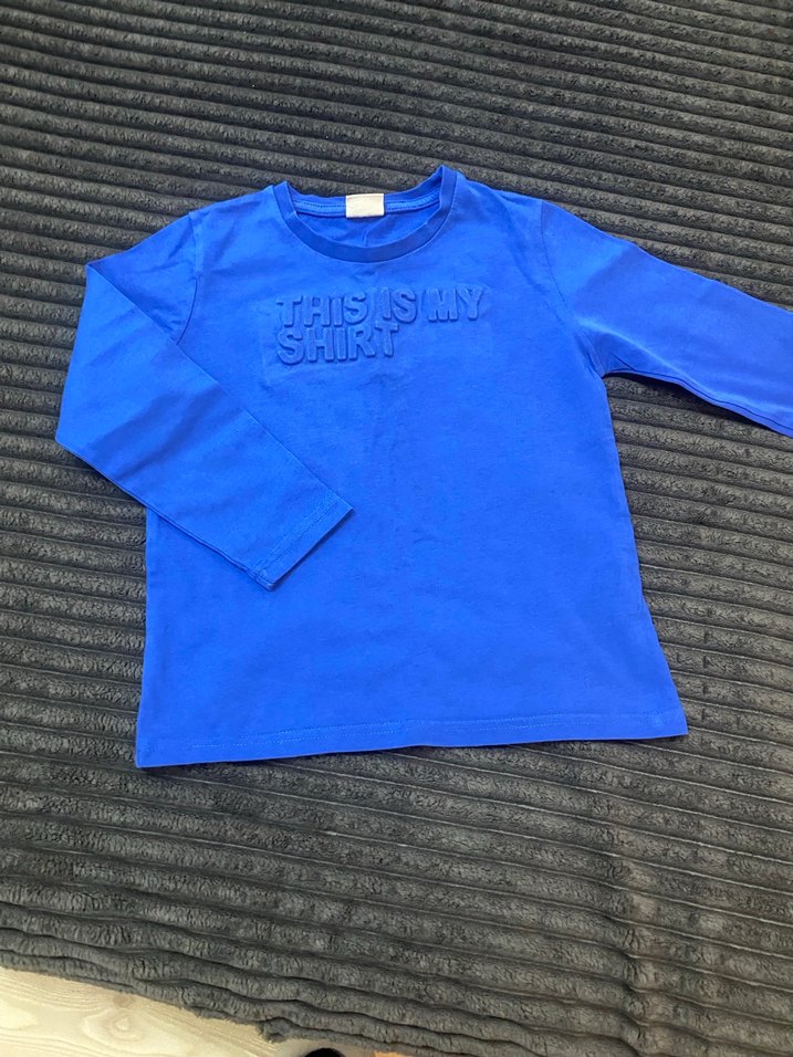 Erkek Çocuk Mavi Uzun Kollu Sweatshirt - Görsel 2