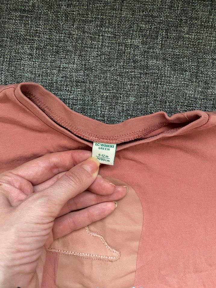 Kız Çocuk Pembe Baskılı Pamuklu Tişört - Görsel 5