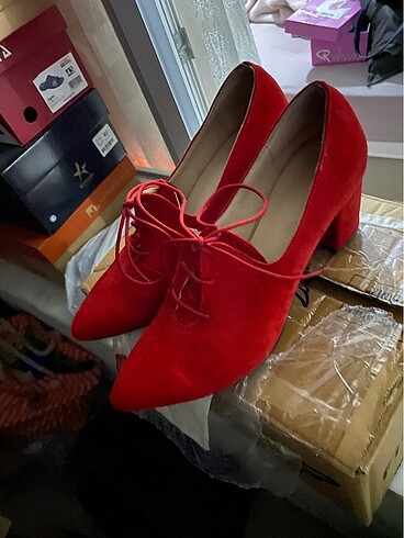 Bambi Kadın kırmızı ayakkabı