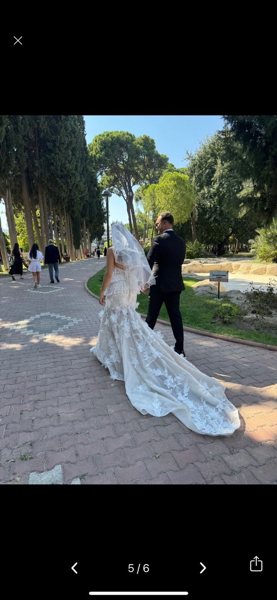 Straplez Parlak Beyaz A Kesim Uzun Gelinlik - Görsel 2