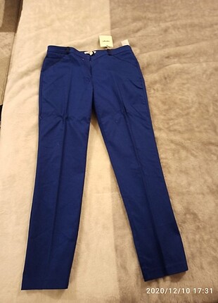 Koton Yeni mavi kumaş pantalon 
