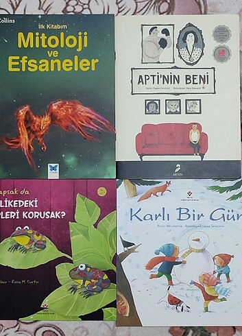 4 adet çocuk kitabı 