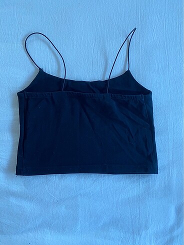 H&M siyah askili crop
