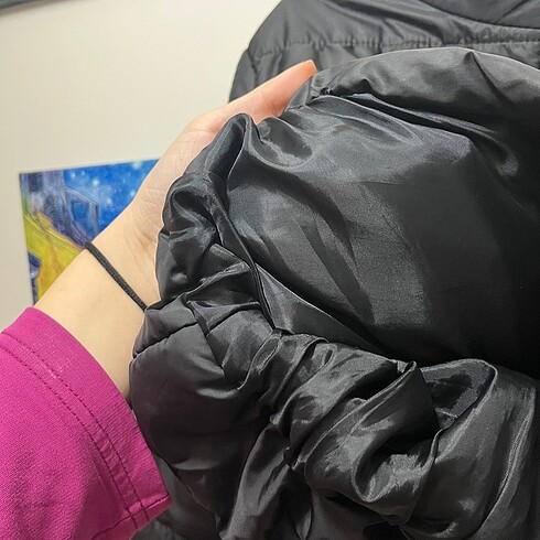 m Beden siyah Renk ŞİŞME MONT