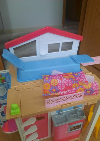 Pembe Barbie Oyun Evi ve Aksesuarları - Görsel 6