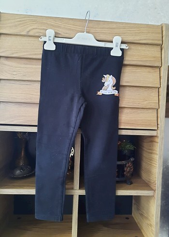 Kız Çocuk Leopar Desenli Sweatshirt ve Tayt - Görsel 5