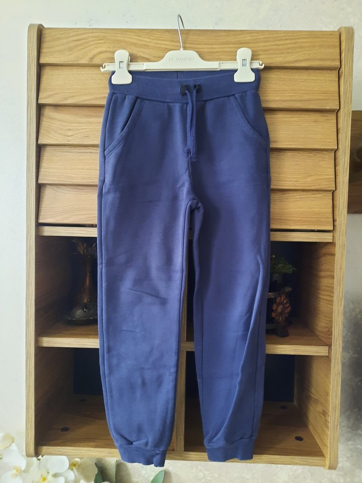 Kız Çocuk Lacivert Fırfırlı Sweatshirt ve Eşofman - Görsel 4